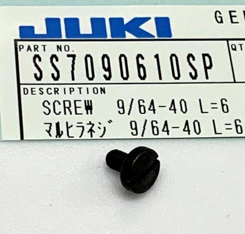 JUKI  SS7090610SP  マルヒラネジ 9/64-40 L=6/Screw　取り寄せ品