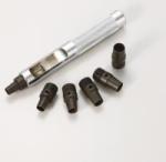 丸穴ポンチセット　小　2.0、2.3、3.1、3.5、4,4.8mm