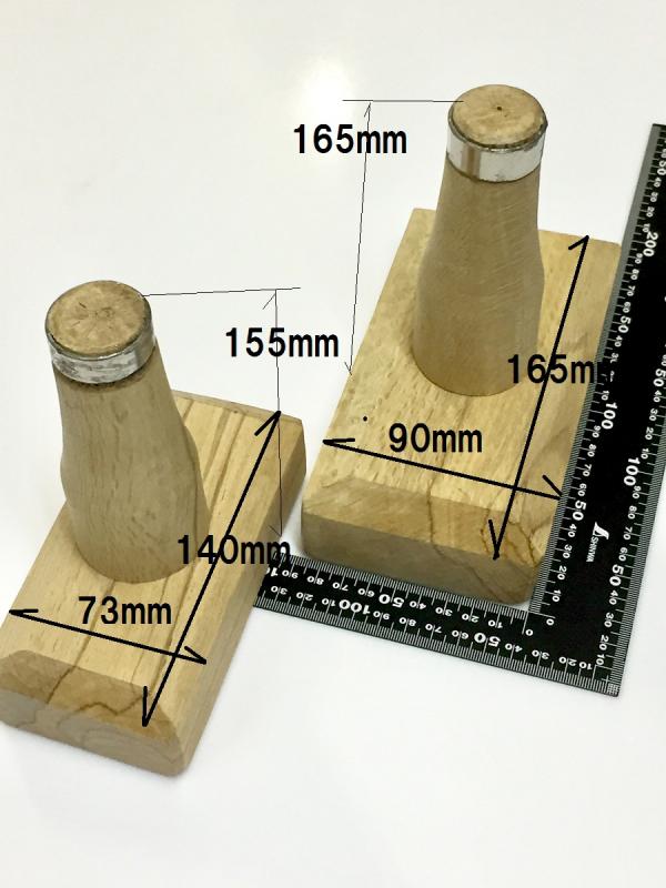 ビニモ ビニモmbt 麻糸 ミシン糸 手縫い用糸 コバ塗り液 革工具の大戸糸店 当て木 140mm 70mm 取り寄せ品 あてぎ あてき