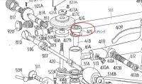 ニッピ革漉き機用　415 ベアリング　　取り寄せ品
