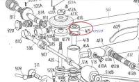 ニッピ革漉き機用　415 ベアリング　　取り寄せ品